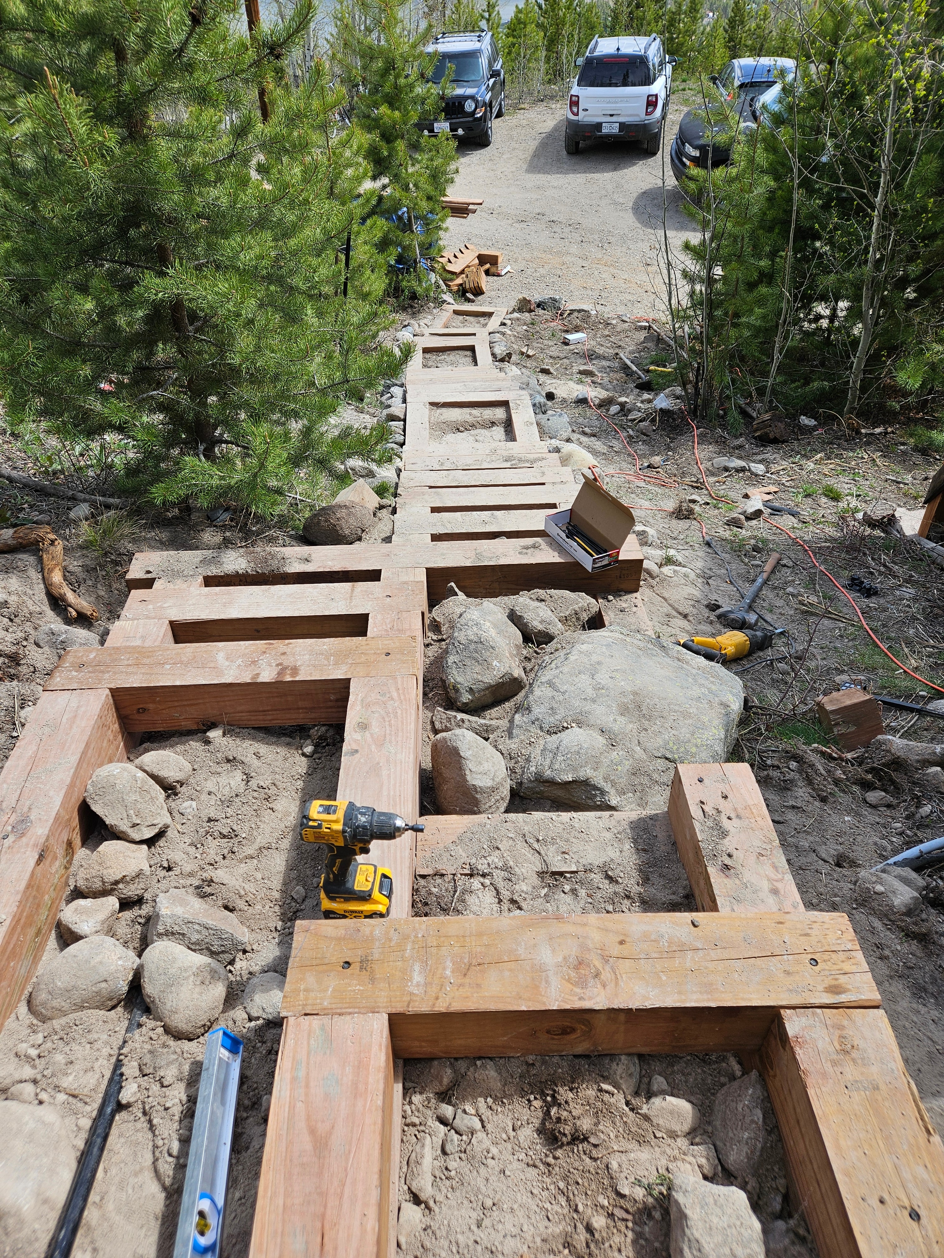 Exterior refresh work for a mountain property