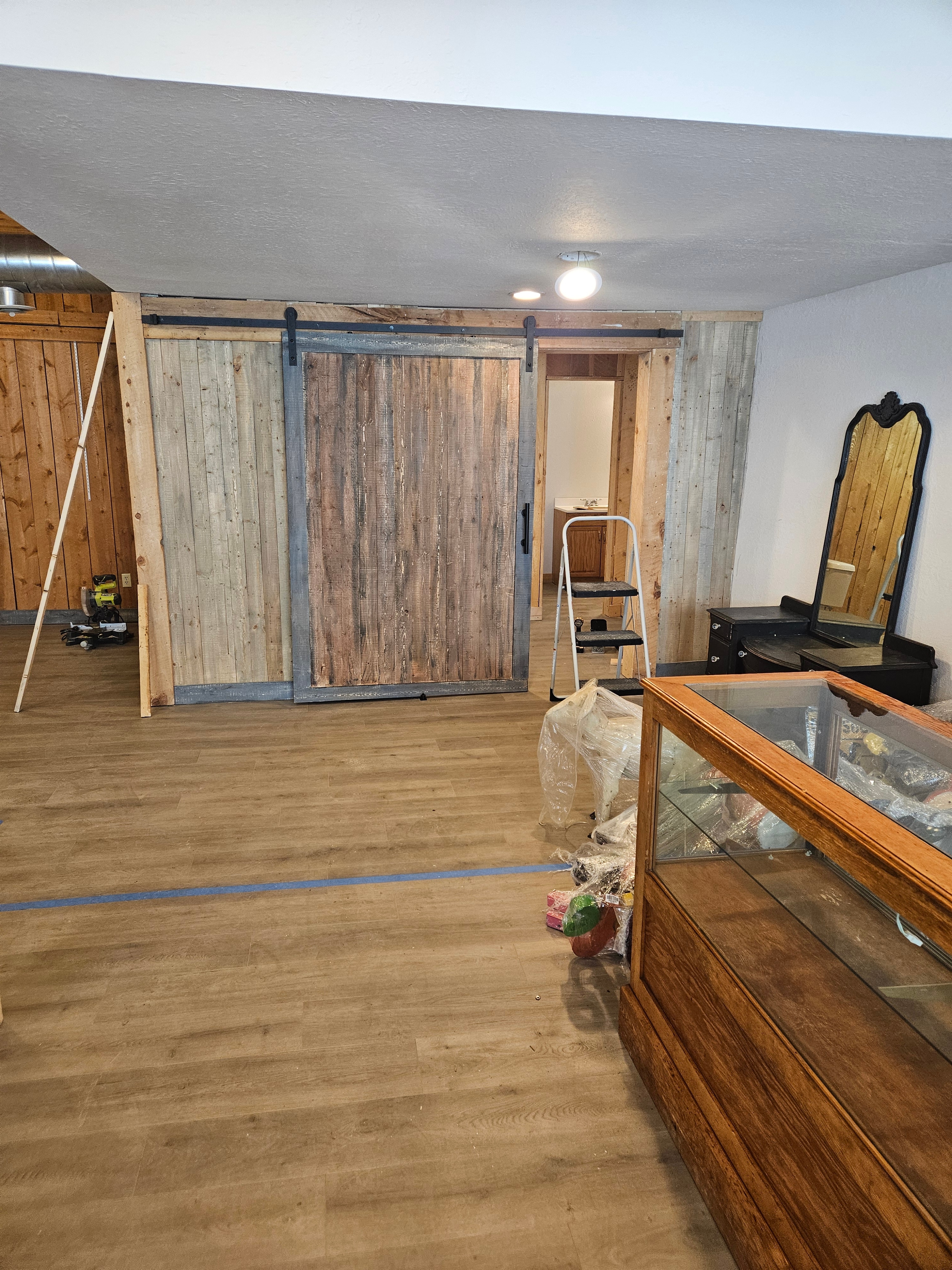Interior finish woodwork for a mountain property